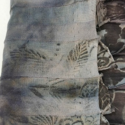 Malha Jersey Plissado ONDAS AZUIS