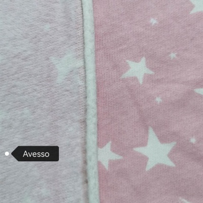 Felpa Italiana c/carda ROSA ESTRELATO