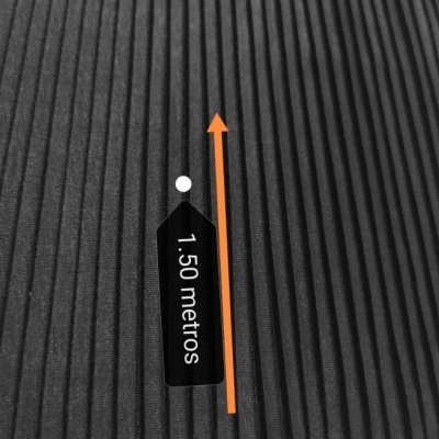 Malha Jersey Plissado BLACK