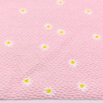 Malha Jersey Jacquard c/ Elastano MARGARIDAS