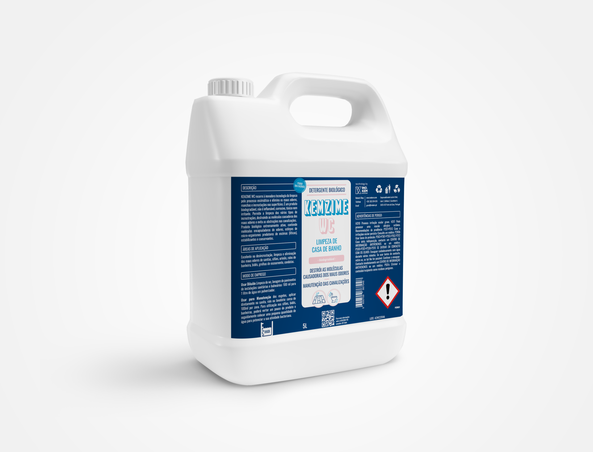 Biológico para limpeza de WC - KEMZIME WC Biológico para limpeza de WC - KEMZIME WC