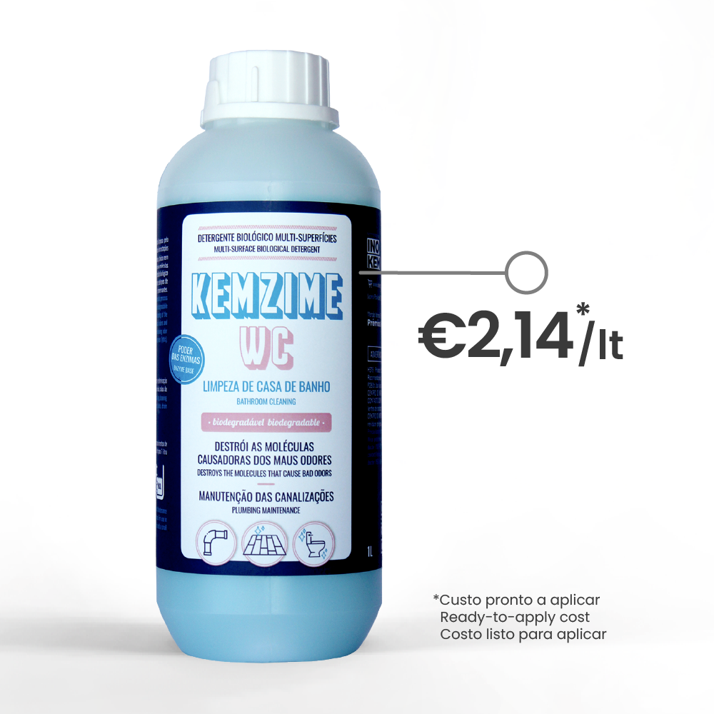 Biológico para limpeza de WC - KEMZIME WC Biológico para limpeza de WC - KEMZIME WC