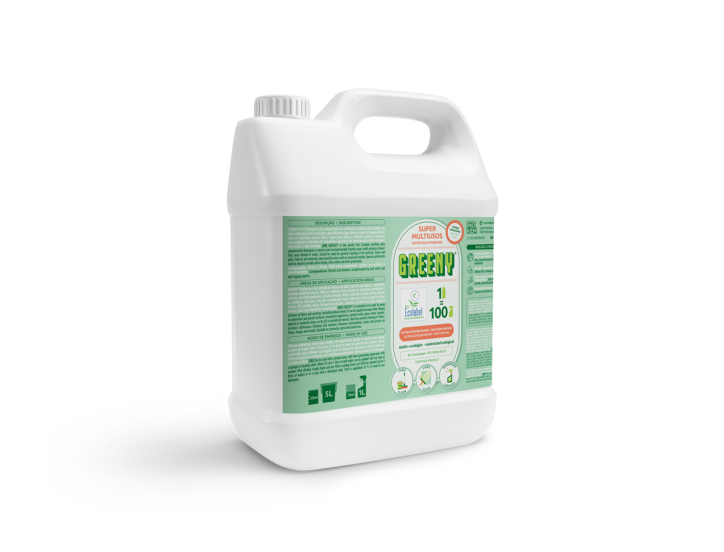 Ecolabel Detergente Ultra-concentrado Multiusos - GREENY® Ecolabel Detergente Ultra-concentrado Multiusos - GREENY®
