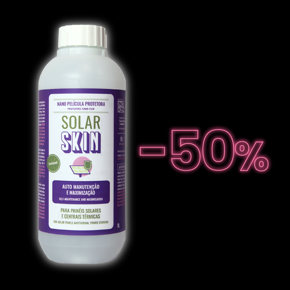 Nano película protetora de painel Solar - SOLAR SKIN Nano película protetora de painel Solar - SOLAR SKIN
