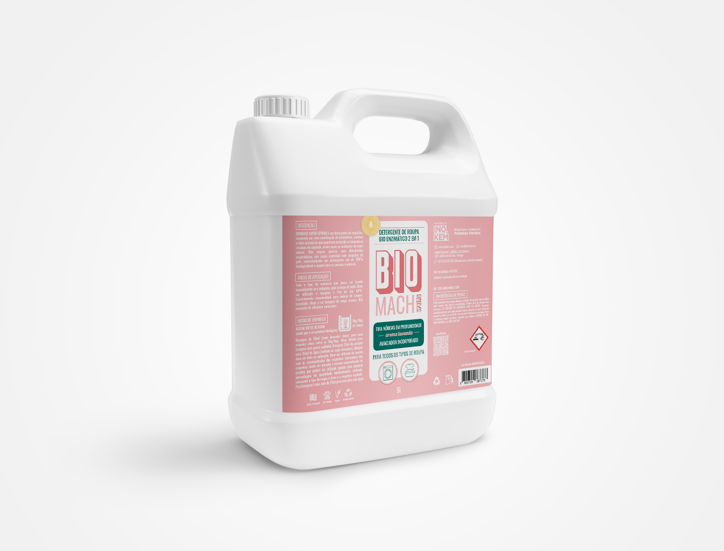 Detergente de roupa bio enzimático 2 em 1 - BIOMACH SUPER SPRING Detergente de roupa bio enzimático 2 em 1 - BIOMACH SUPER SPRING