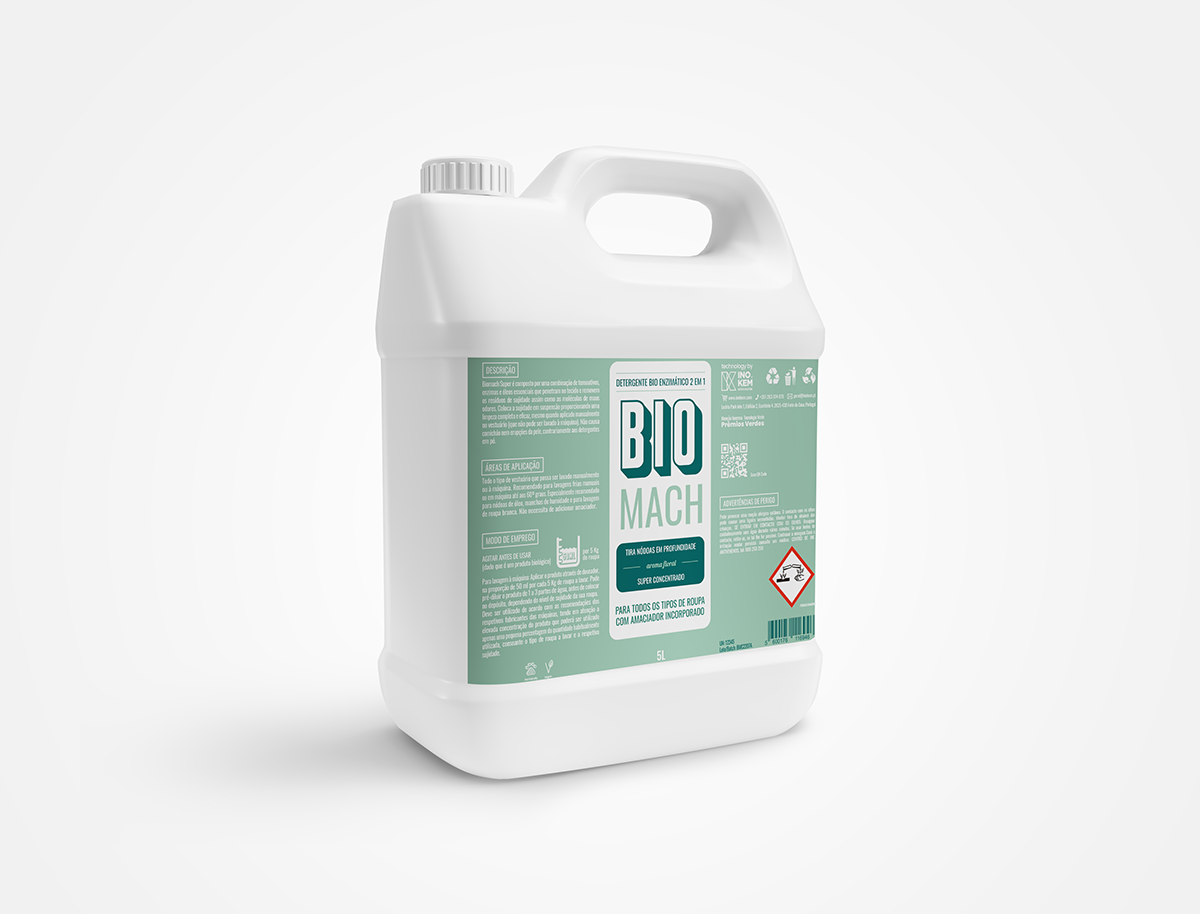 Detergente de roupa bio enzimático 2 em 1 - BIOMACH SUPER Original (frutado) Detergente de roupa bio enzimático 2 em 1 - BIOMACH SUPER Original (frutado)