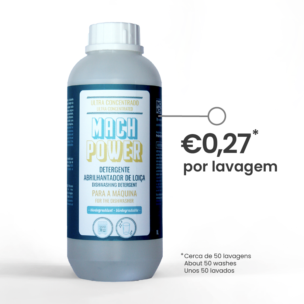 Detergente máquina da loiça com anti-calcário - MACH POWER Detergente máquina da loiça com anti-calcário - MACH POWER