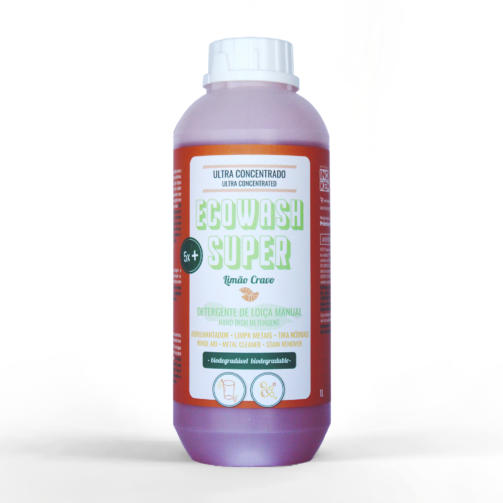 Detergente de loiça - ECOWASH SUPER Limão Cravo Detergente de loiça - ECOWASH SUPER Limão Cravo