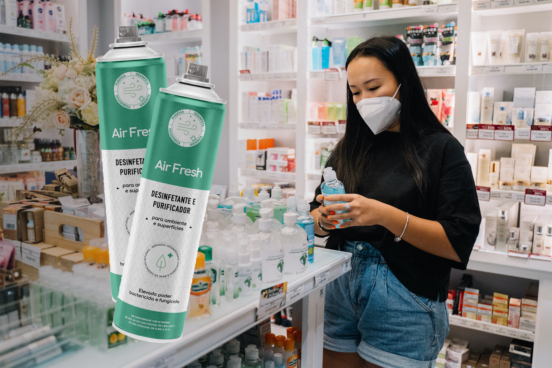 Desinfetante purificador de Ar 750 ml - Air Fresh Desinfetante purificador de Ar 750 ml - Air Fresh