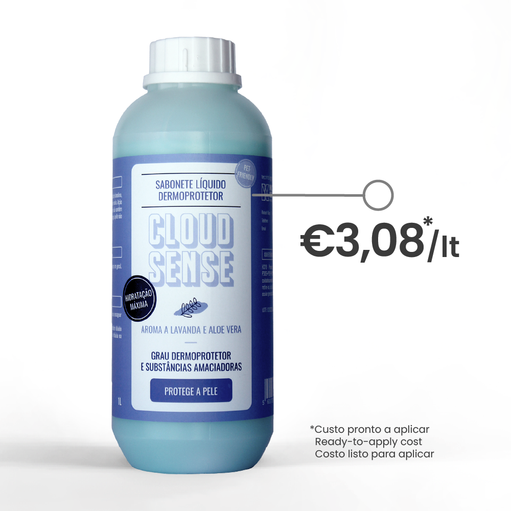 Sabonete líquido - CLOUD SENSE - aroma lavanda & aloe vera Sabonete líquido - CLOUD SENSE - aroma lavanda & aloe vera