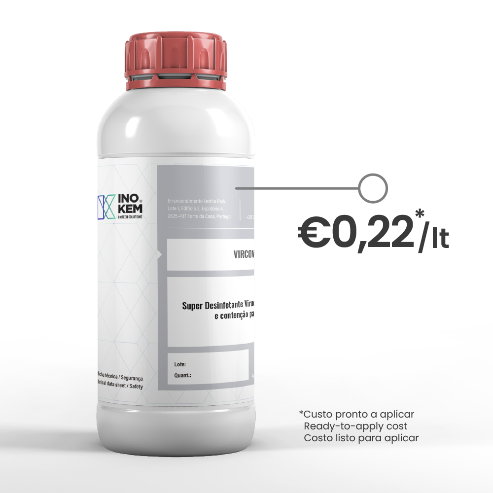 Super desinfetante superfícies e têxteis - Vircov Bac 360 Super desinfetante superfícies e têxteis - Vircov Bac 360