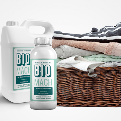 Detergente de roupa bio enzimático 2 em 1 - BIOMACH SUPER Original (frutado)