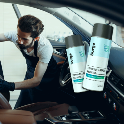 Espuma de Limpeza Multiusos para tecidos e carpetes 400ml - Surge