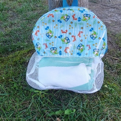 Mochila para brinquedos de praia