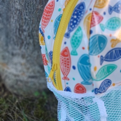 Mochila para brinquedos de praia