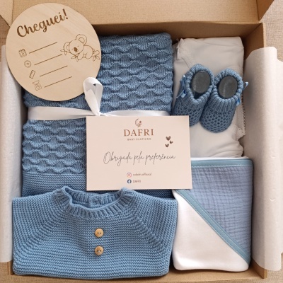 BOX botão em azul cobalto - Outono/Inverno