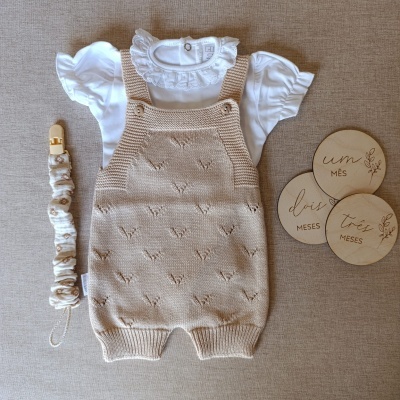 Jardineiras de algodão