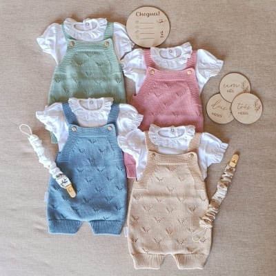 Jardineiras de algodão