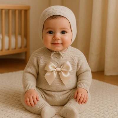 Conjunto de malha laço - areia