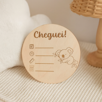 Placa Cheguei! - Coala