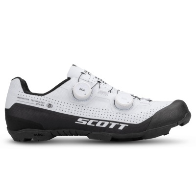 Ténis desportivo SCOTT branco e preto com fecho BOA