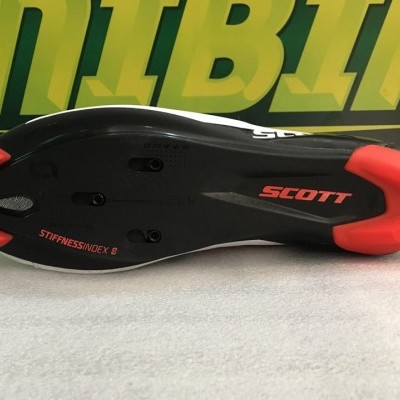 SAPATOS SCOTT ESTRADA TEAM BOA - Branco/Vermelho Neon