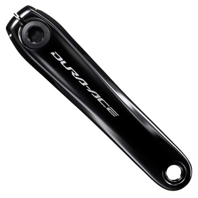 Pedal de bicicleta Dura-Ace preto com texto branco