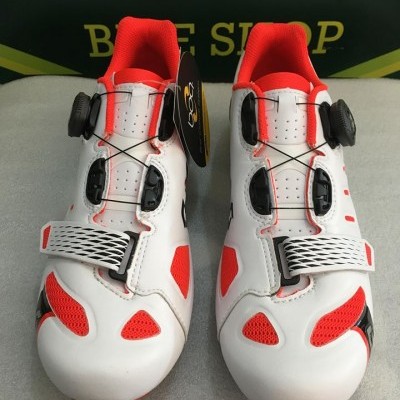 SAPATOS SCOTT ESTRADA TEAM BOA - Branco/Vermelho Neon