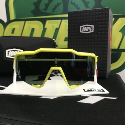 OCULOS 100% SPEEDCRAFT BANANALENTE GREY GREEN LENS