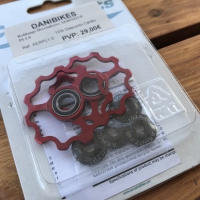 Roldanas desviador Aerozine PL1.0 -Vermelho