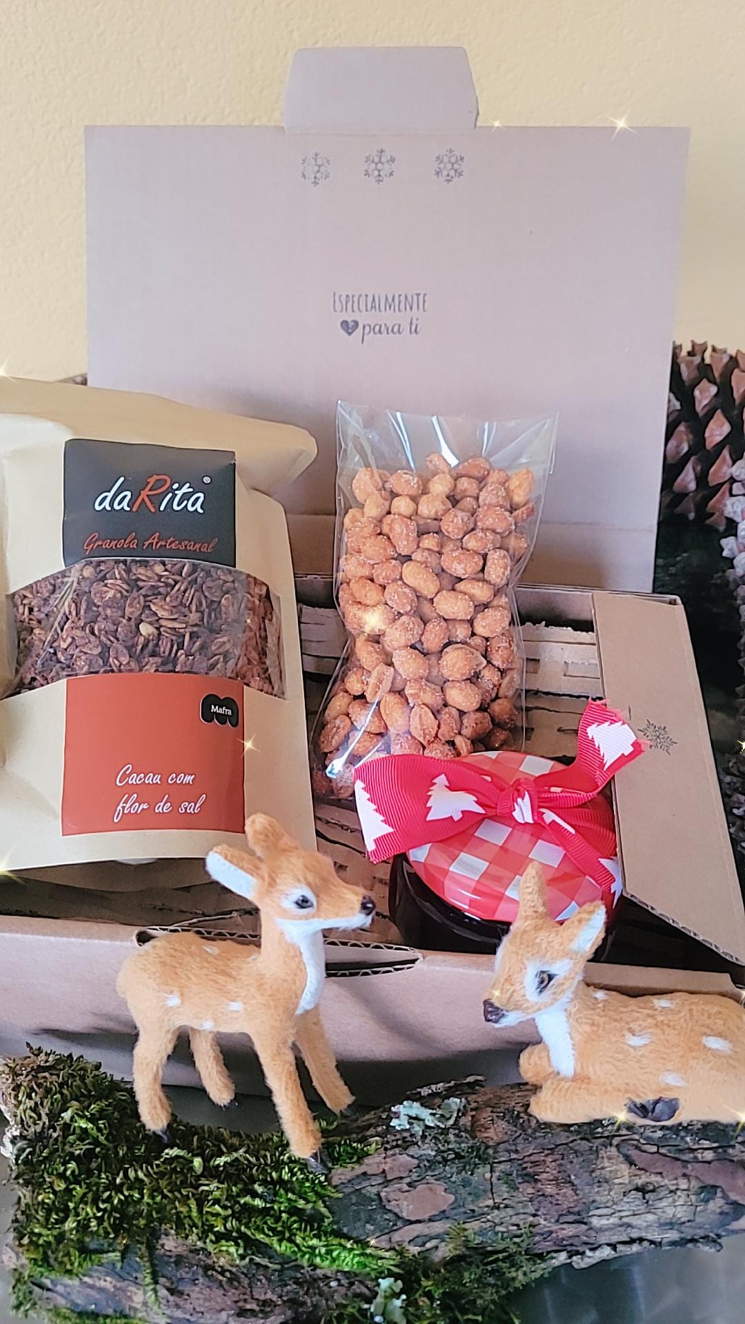 Pack Granola, Amendoim com mel e doce de natal