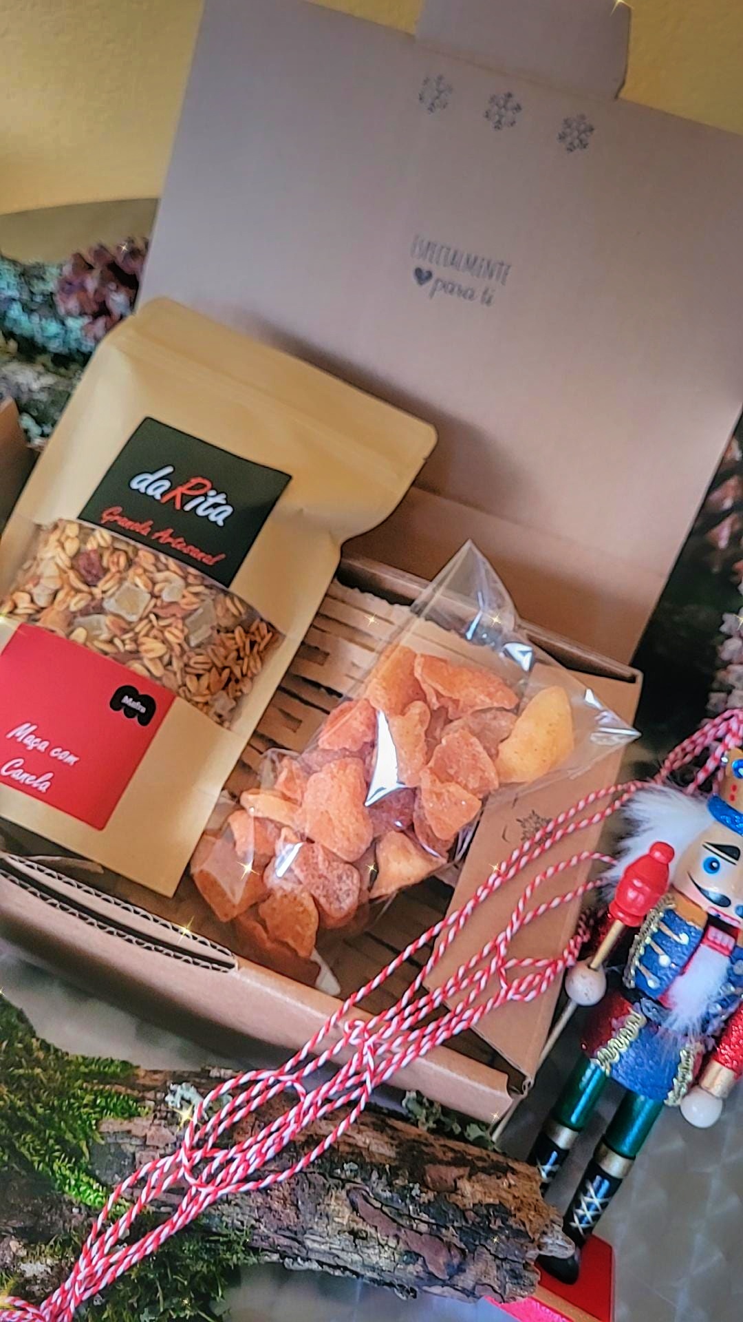 Pack Granola e Maçã desidratada com canela