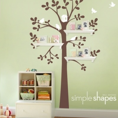 Shelving Tree with Birds