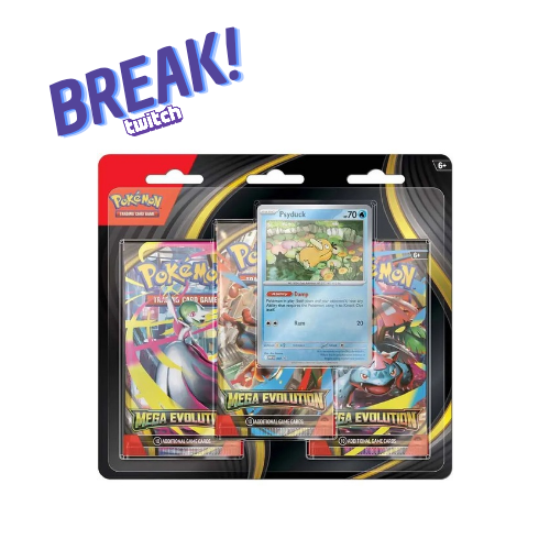 Triple&#x20;Pack&#x20;Mega&#x20;Evolution&#x20;Psyduck&#x20;Pok&#x00E9;mon&#x20;Break&#x21;
