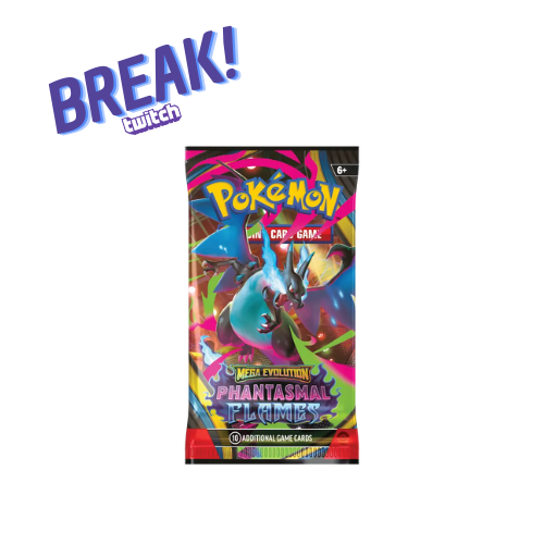 Pacote de cartas Pokémon TCG Mega Evolutions Phantasmal Flames com Charizard Mega Evolution