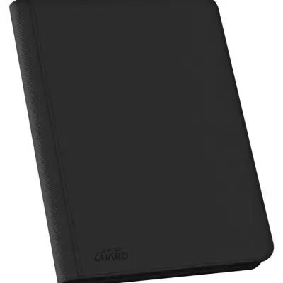 Pasta de organização preta Ultra Pro com textura lisa e cantos arredondados