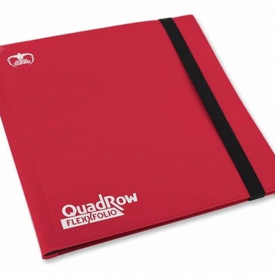 Pasta de arquivo vermelha com elástico preto da marca Oxford