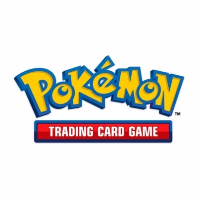 Logótipo Pokémon Trading Card Game em fundo branco