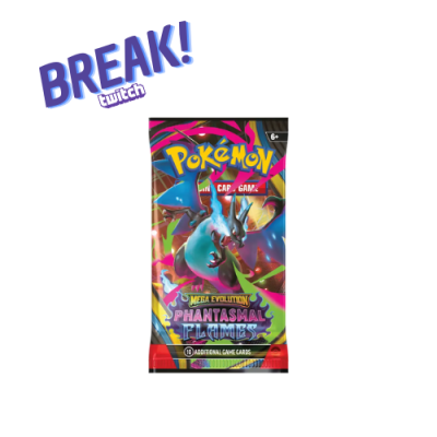 Pacote de cartas Pokémon TCG Mega Evolutions Phantasmal Flames com Charizard Mega Evolution