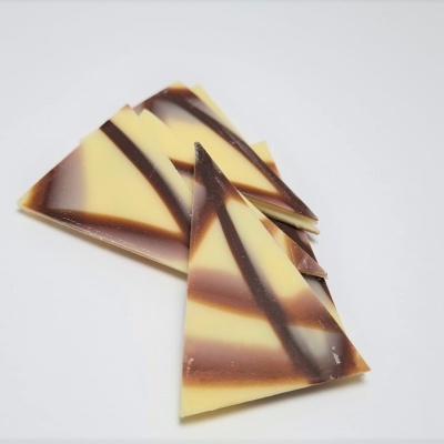 Triângulos em chocolate