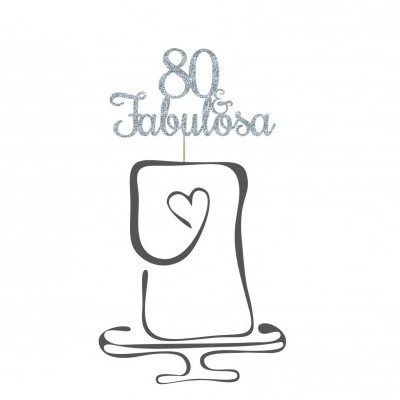 Topo de bolo "Fabulosa/o"