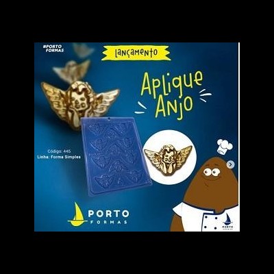 Forma para chocolate aplique anjo