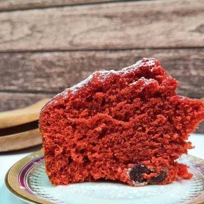 Bolo red velvet cereja