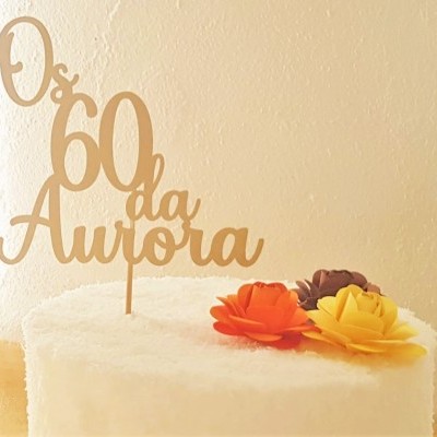 Topo de bolo personalizado