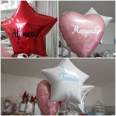 Balão foil com enchimento