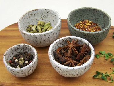 Rustic Spice Bowl Set
