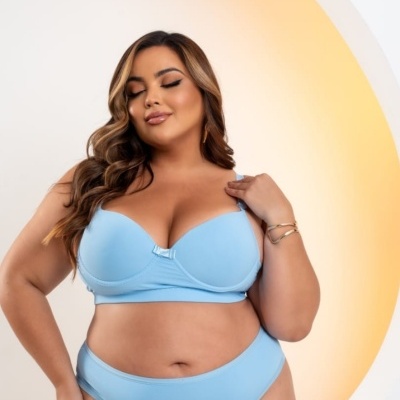 Conjunto plus size liso