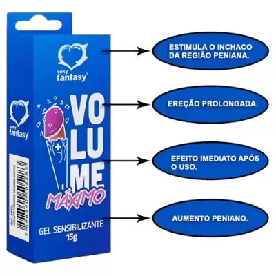 🔥💙Gel Sensibilizante Volume Máximo – 15g 💙