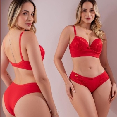 ✨ Conjunto de Lingerie com Renda Premium ✨