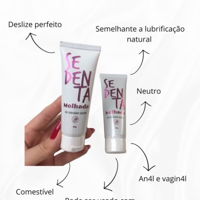 🔥 Sedenta Molhada – Gel Deslizante Neutro (50g)